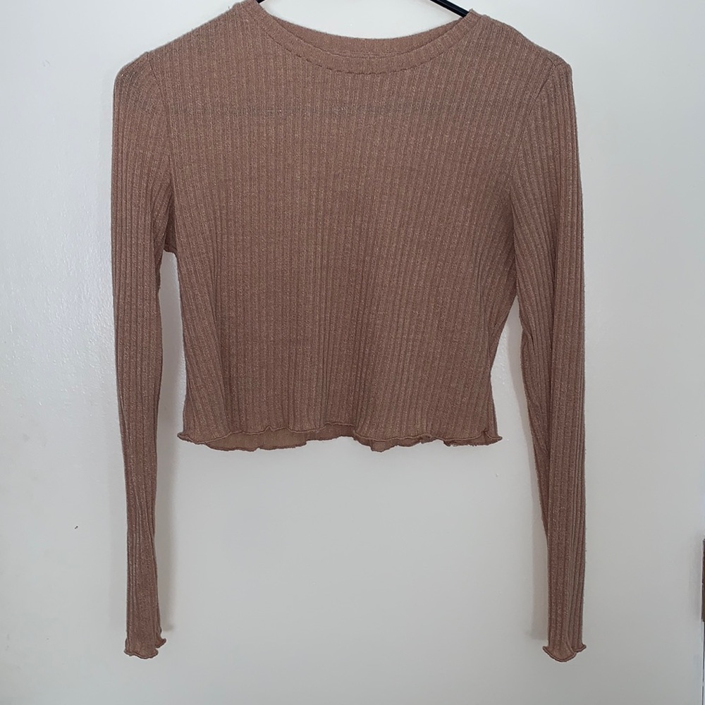 Cropped Long Sleeve Shirt